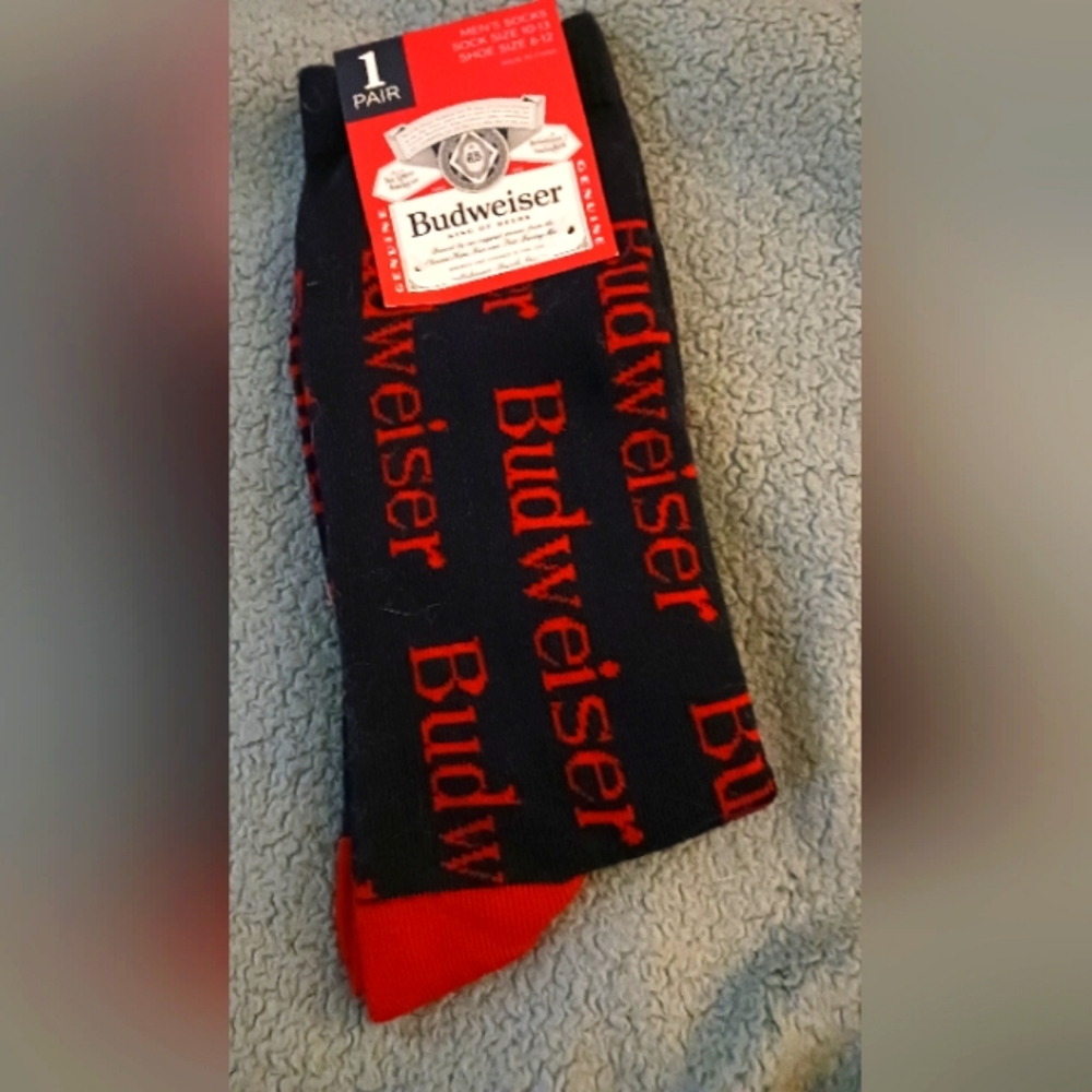 Budweiser men's socks nwt